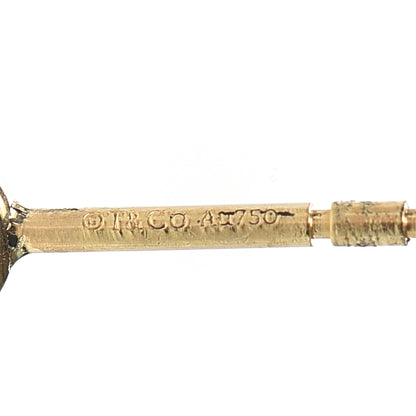 Tiffany 18K Yellow Gold Diamond .50ctw Elsa Peretti Diamonds By The Yard Earrings 3 of 5