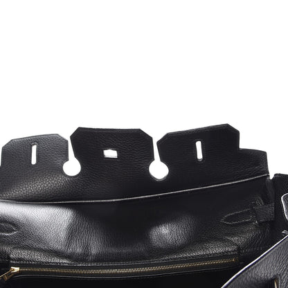 Hermes Taurillon Clemence Birkin 35 Black 9 of 33