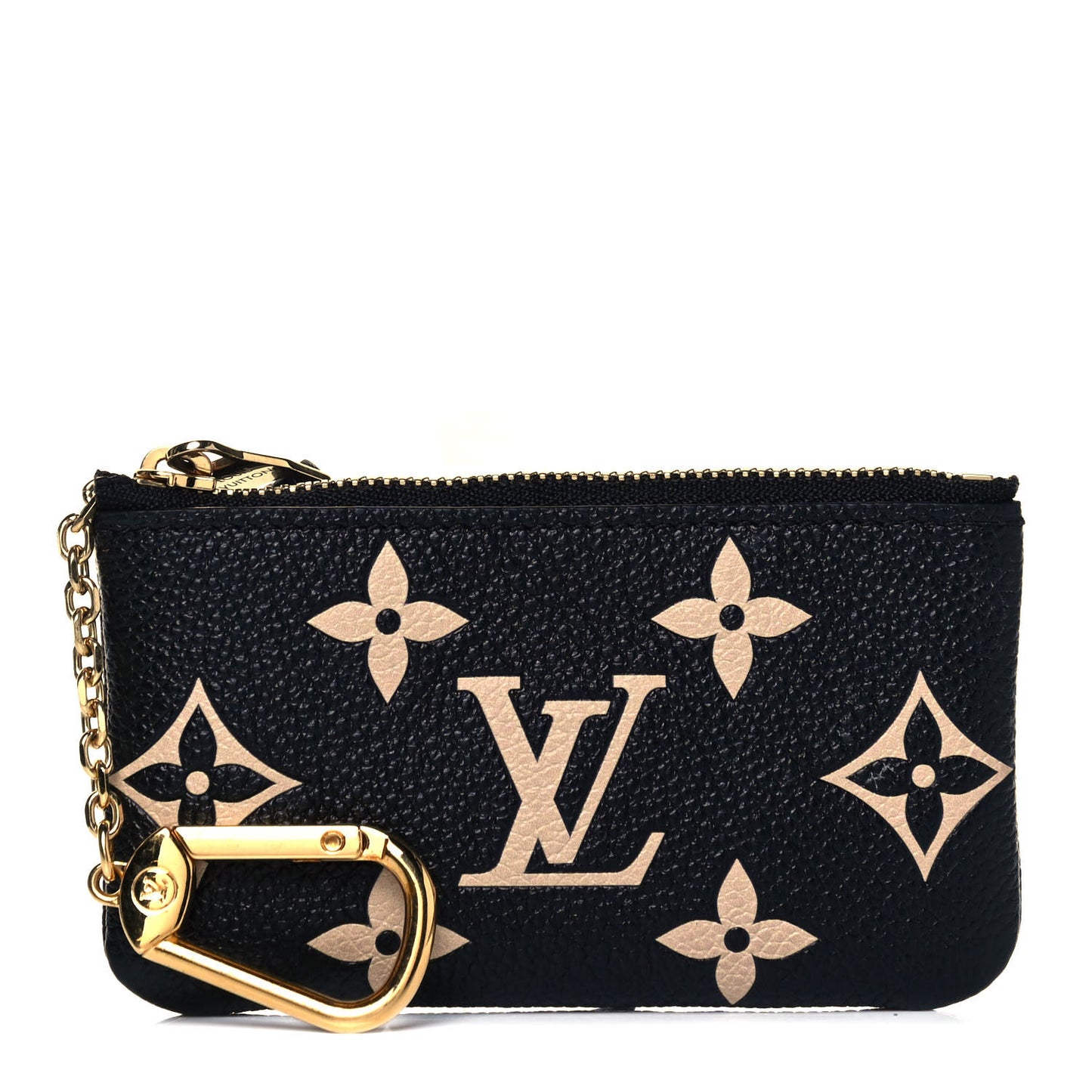Empreinte Monogram Giant Key Pouch Black Beige