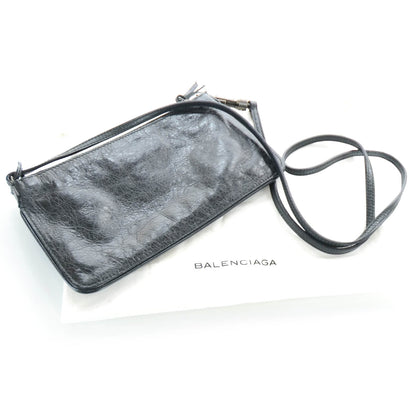Balenciaga Agneau Ticket Shoulder Bag Black 3 of 9