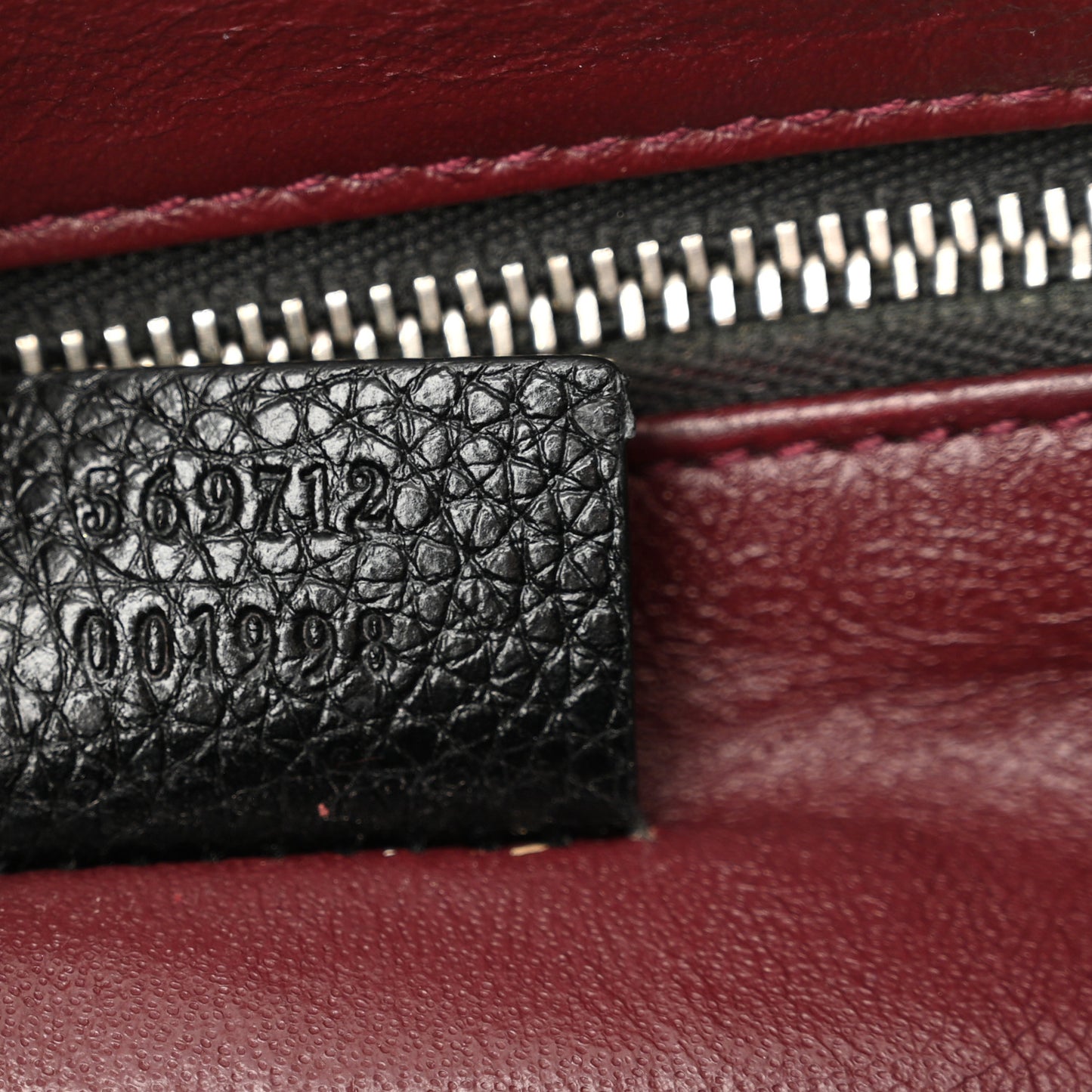 Grainy Calfskin Small Zumi Top Handle Bag Black