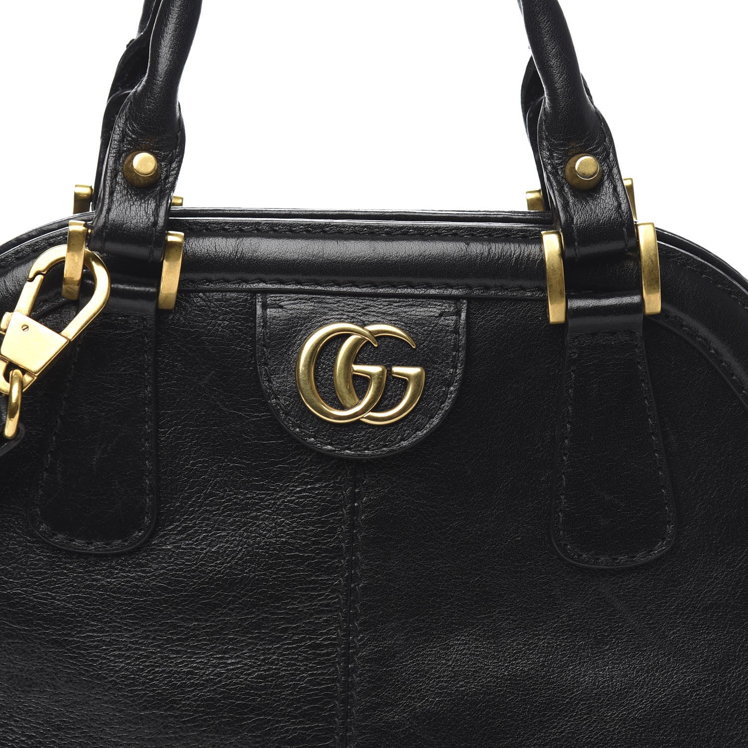 Gucci Calfskin Medium Re(Belle) Top Handle Bag Black 11 of 11