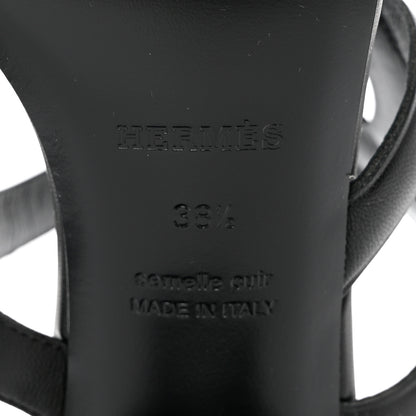 Hermes Nappa Bikini Sandals 38.5 Black 7 of 8