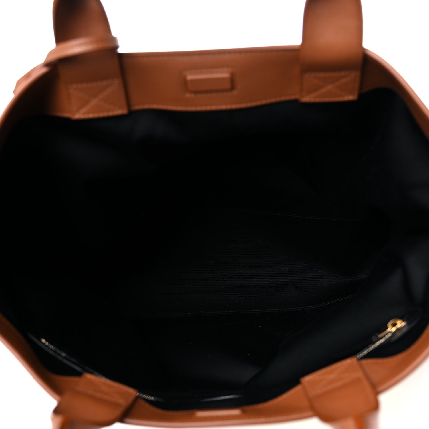 Saint Laurent Calfskin Linen Two Tone Cabas Tote Beige 5 of 12