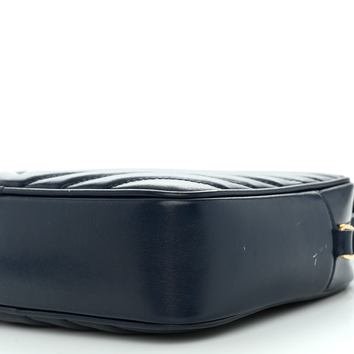 Saint Laurent Calfskin Matelasse Monogram Lou Camera Bag Navy 10 of 12