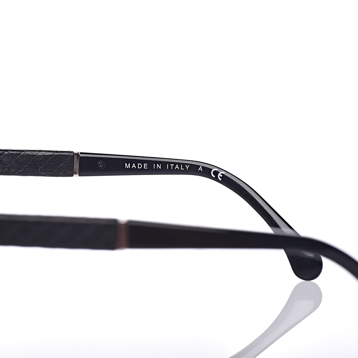 Chanel Lambskin Quilted CC Aviator Sunglasses 4195-Q Black 6 of 7
