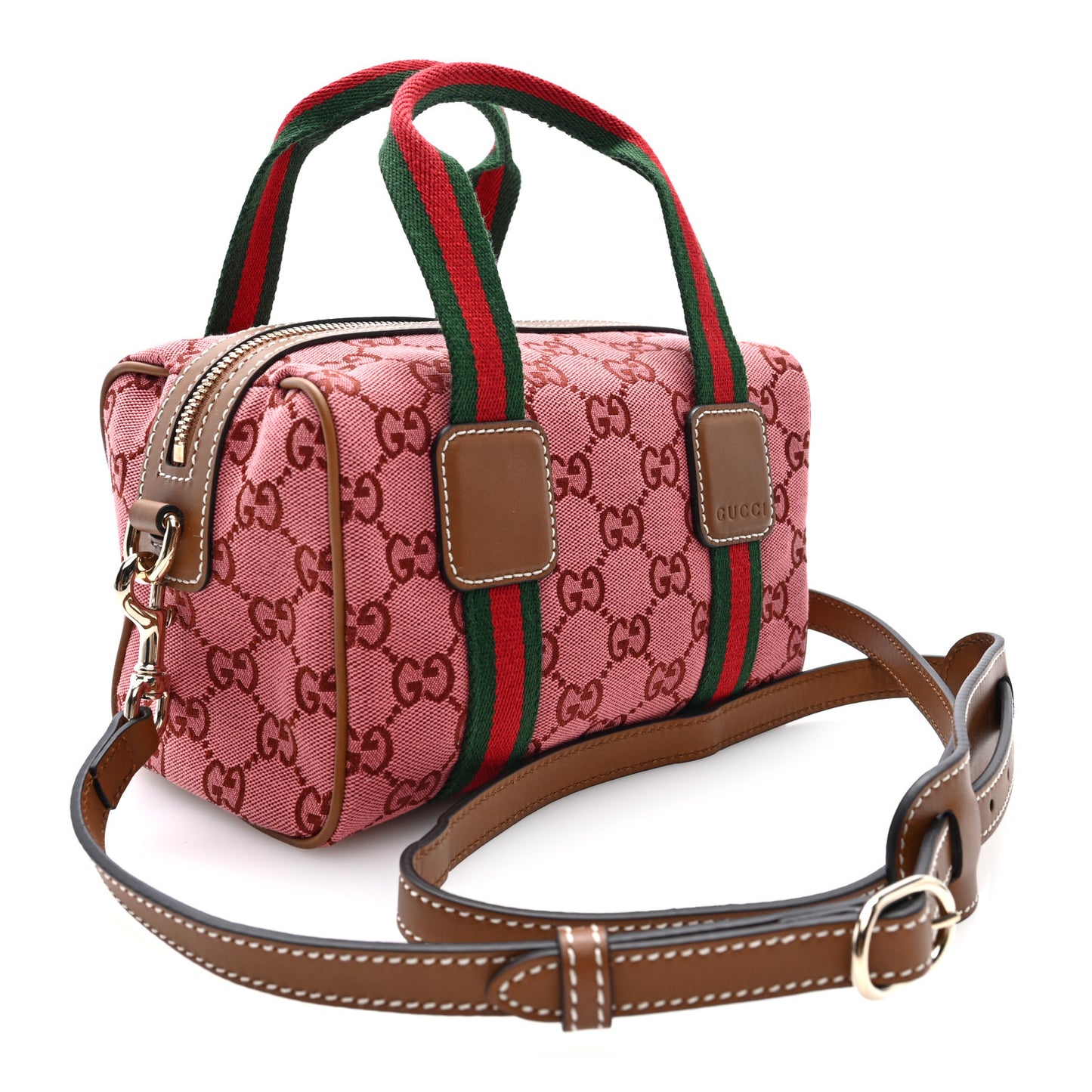 GG Supreme Web Mini GG Top Handle Bag Pink Beige