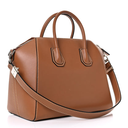 Givenchy Calfskin Contrast Topstitch Medium Antigona Cognac 3 of 30