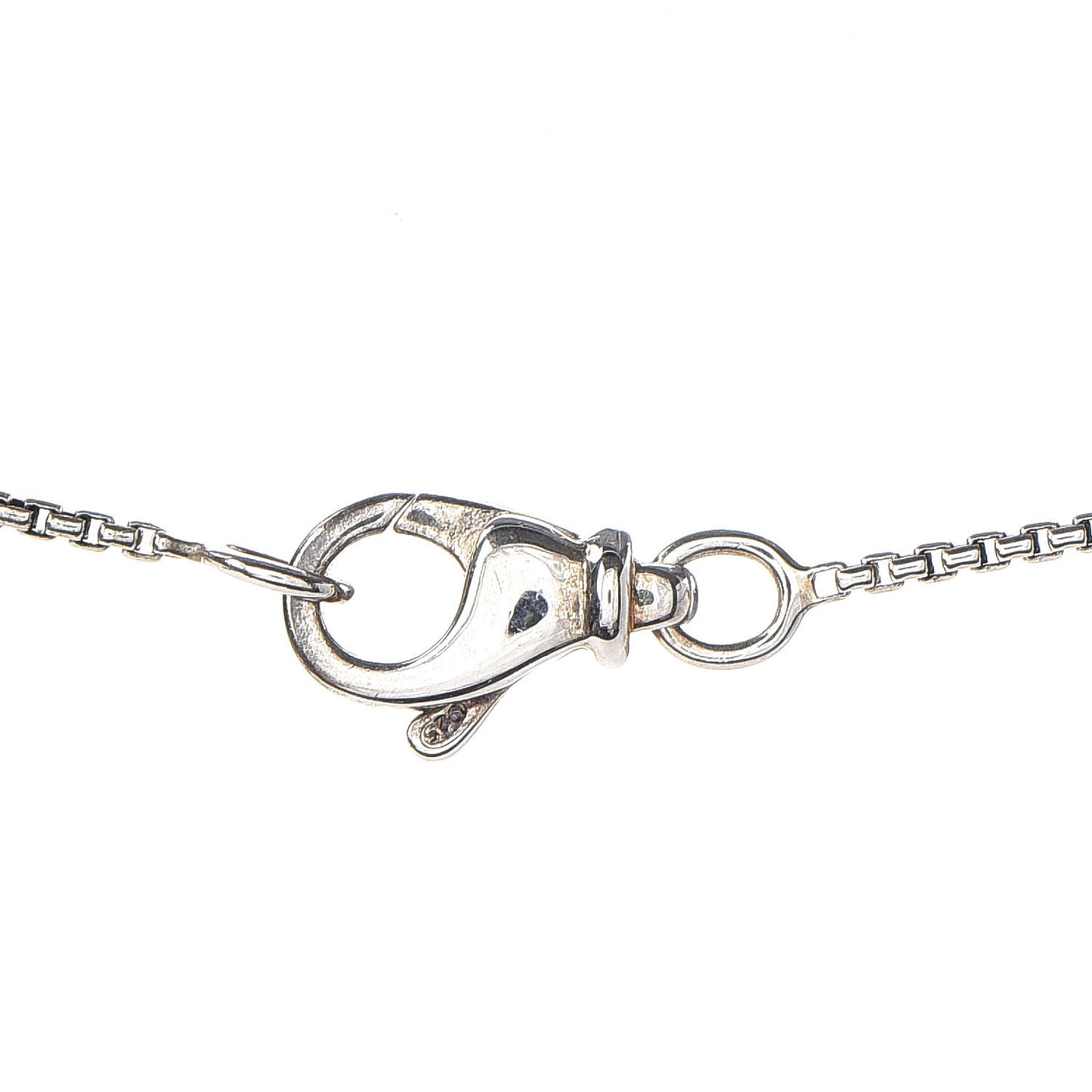 Sterling Silver Diamond Cable Heart Pendant Necklace