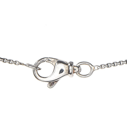 David Yurman Sterling Silver Diamond Cable Heart Pendant Necklace 6 of 7