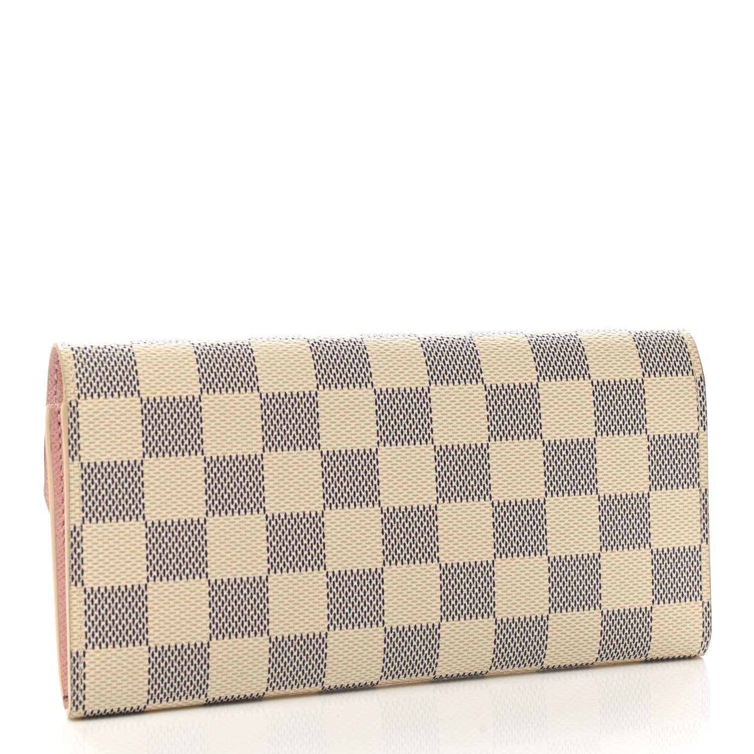 Louis Vuitton Damier Azur Emilie Wallet Rose Ballerine 3 of 8
