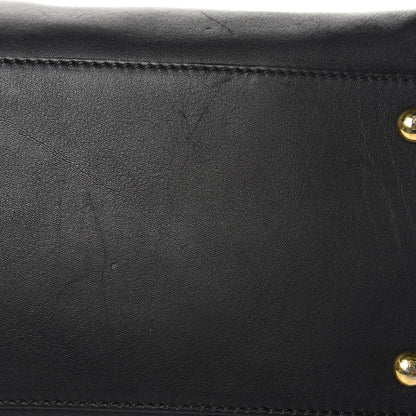 Fendi Vitello Seta Shiny Nappa Large Peekaboo Iconic Satchel Black 12 of 15