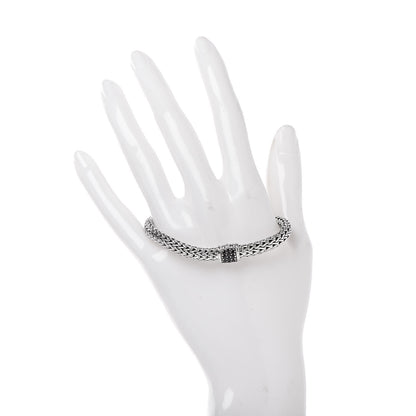 John Hardy Sterling Silver Black Sapphire 6.5mm Classic Chain Bracelet 2 of 5