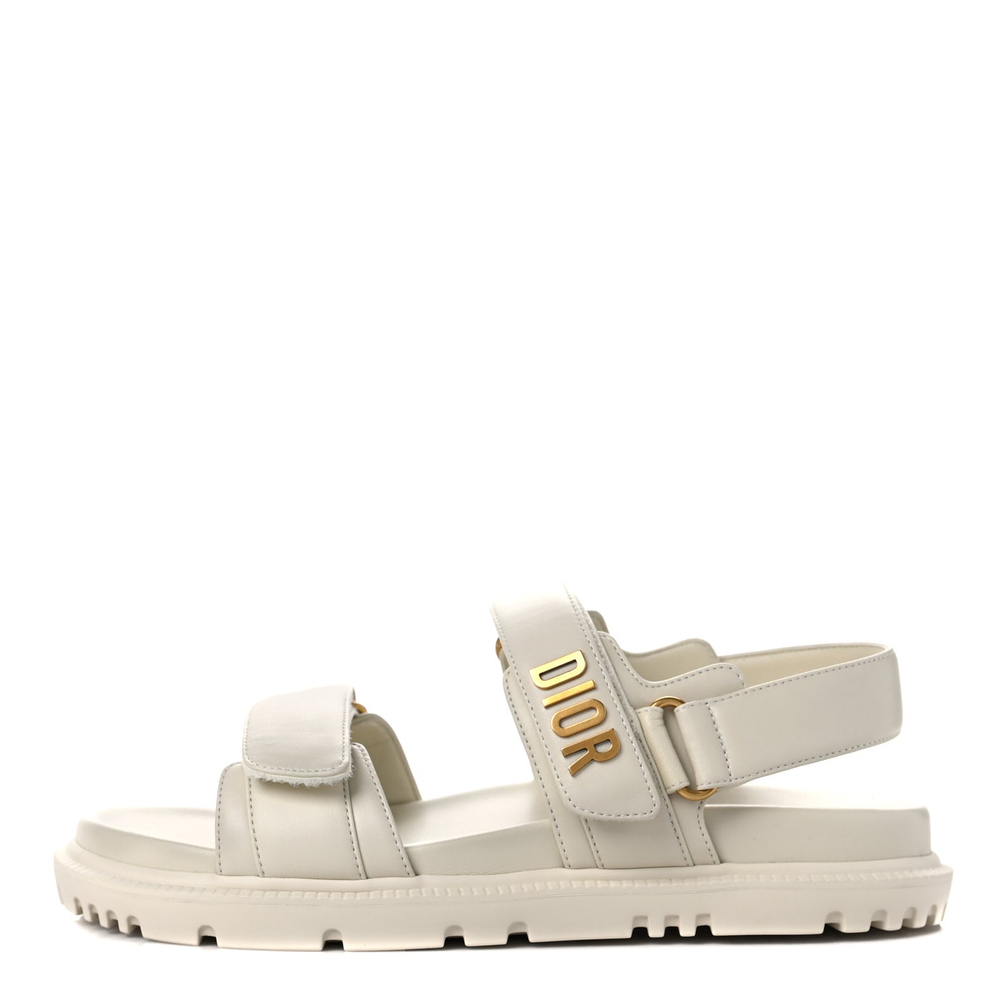 Lambskin Dioract 10mm Sandals 38 Off White