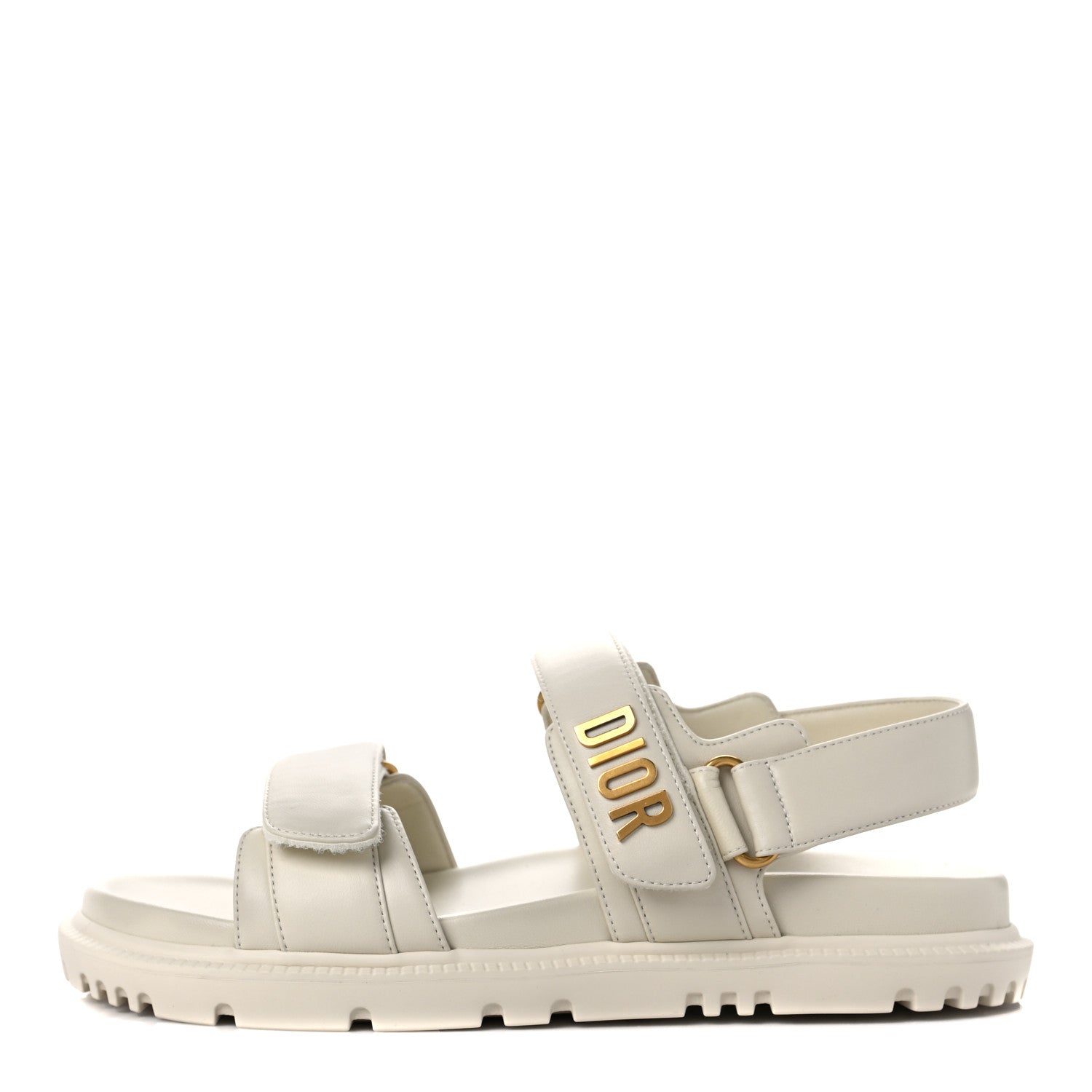 Christian Dior Lambskin Dioract 10mm Sandals 38 Off White 1 of 7