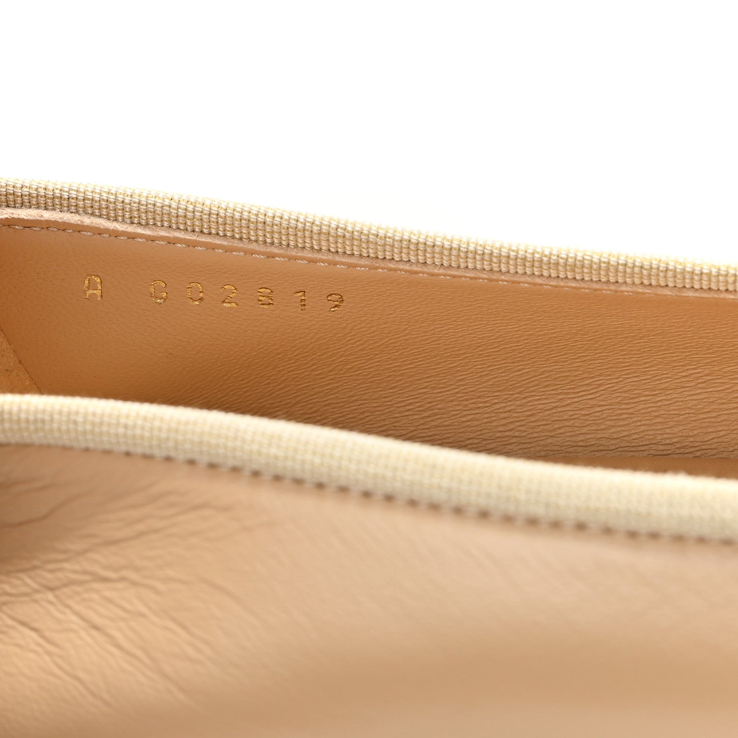Chanel Lambskin Cap Toe CC Ballerina Flats 41.5 Beige Black 9 of 10