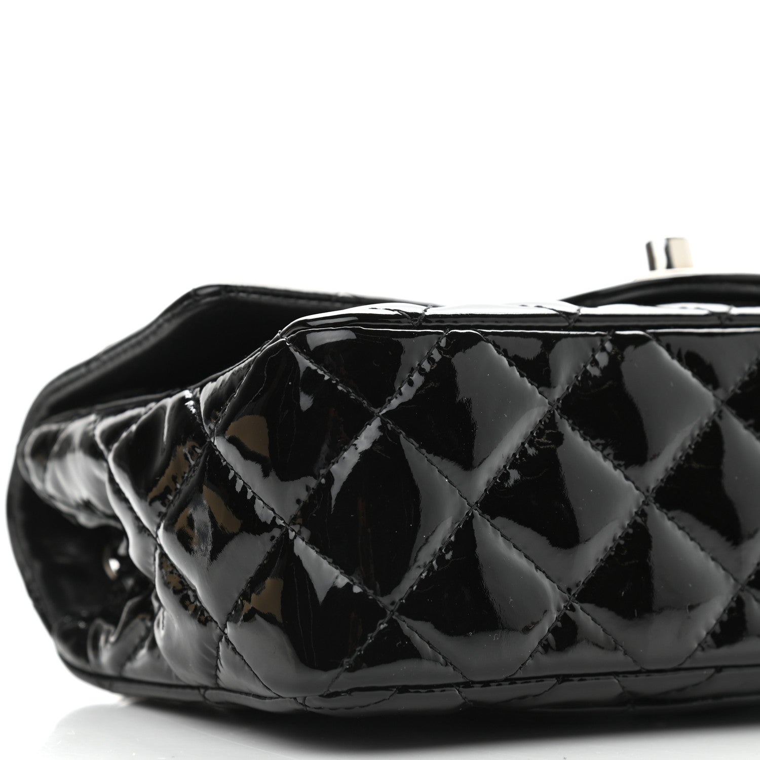 Chanel Patent Calfskin Quilted Mini Rectangular Flap Black 8 of 10