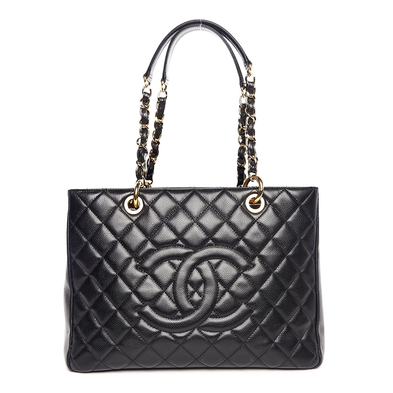 Chanel Caviar Quilted Grand Shopping Tote GST Black 1 of 7