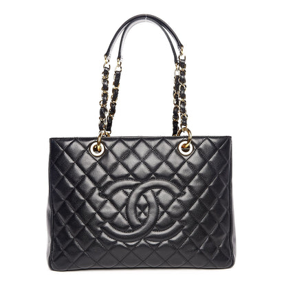 Chanel Caviar Quilted Grand Shopping Tote GST Black 1 of 7