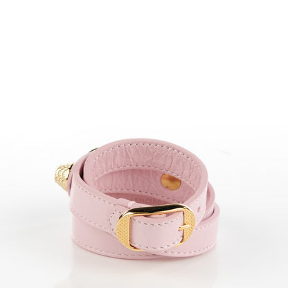 Balenciaga Agneau Giant 12 Gold Hardware Triple Tour Bracelet S Rose Poudre 3 of 8
