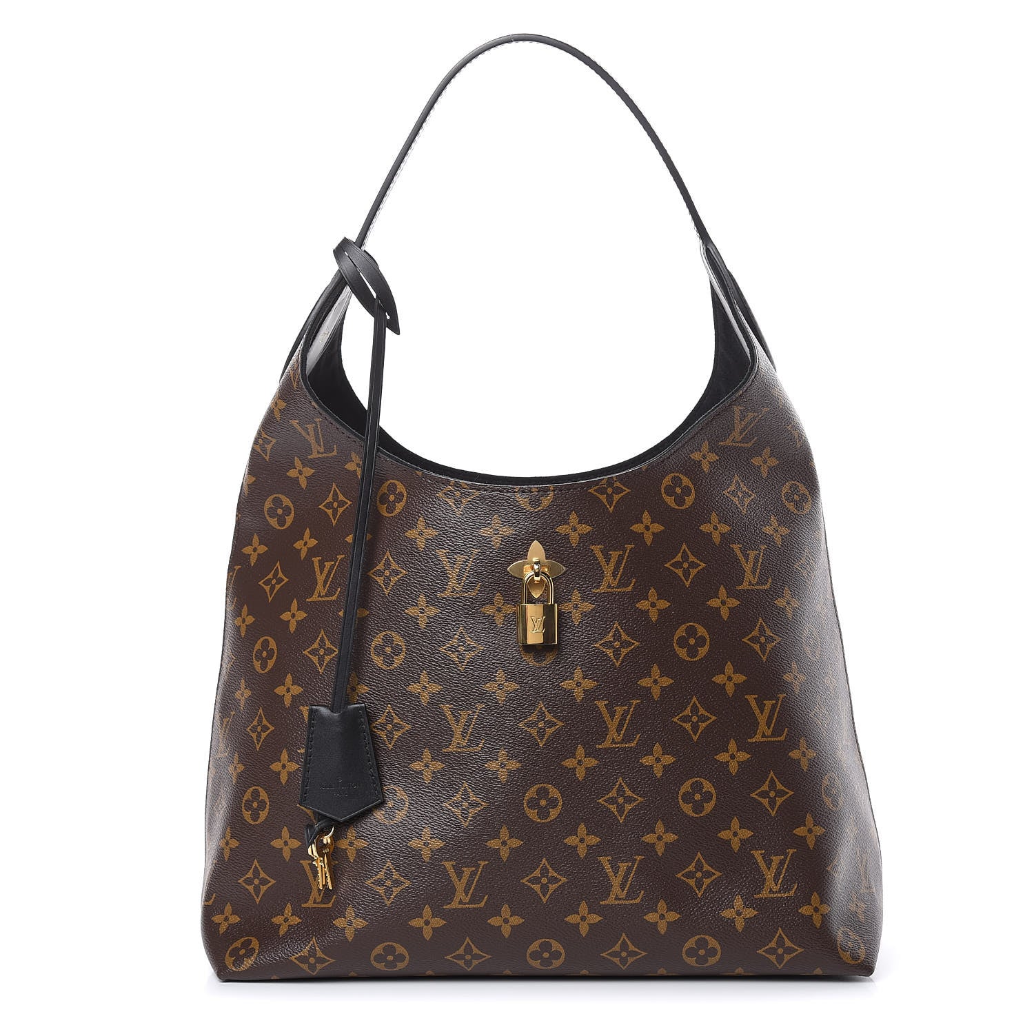Louis Vuitton Monogram Flower Hobo Black 1 of 9