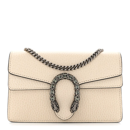 Gucci Dollar Calfskin Crystal Super Mini Dionysus Shoulder Bag Mystic White Black Diamond 1 of 10