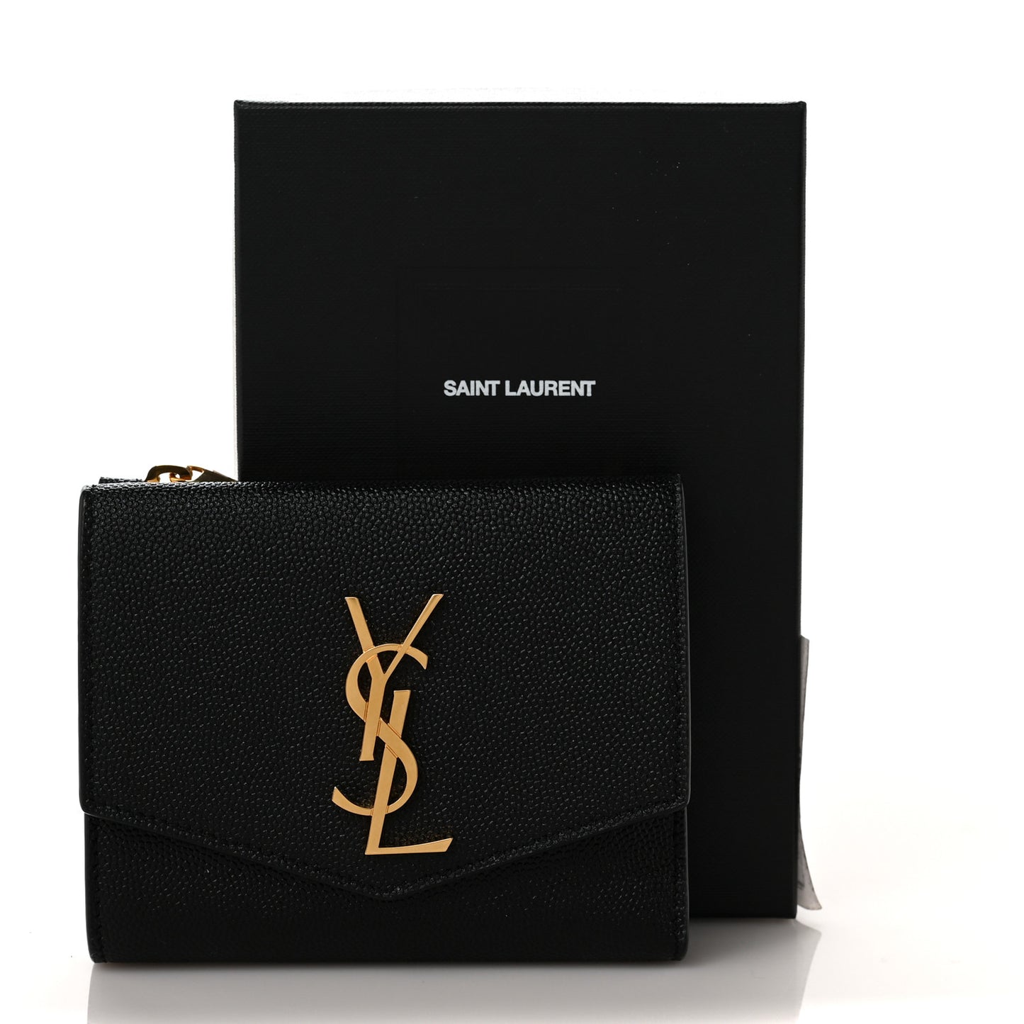 Grain De Poudre Monogram Bi-Fold Wallet Black