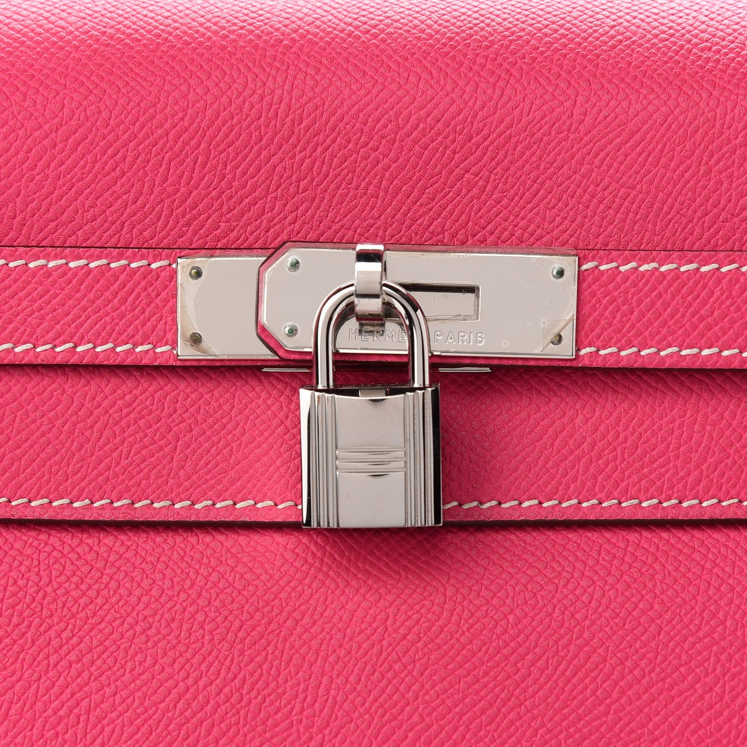 Hermes Epsom Candy Kelly Retourne 35 Rose Tyrien Rubis 7 of 12