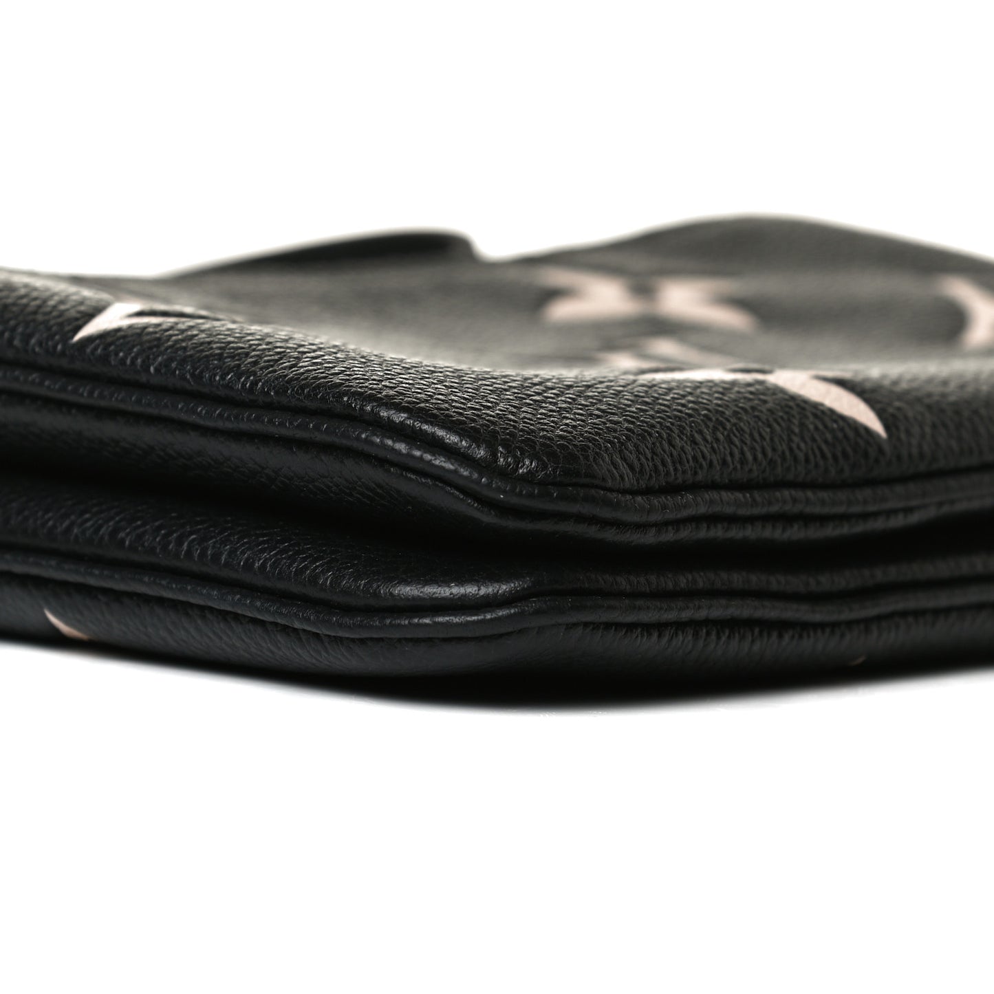 Empreinte Monogram Giant Double Zip Pochette Black Cream