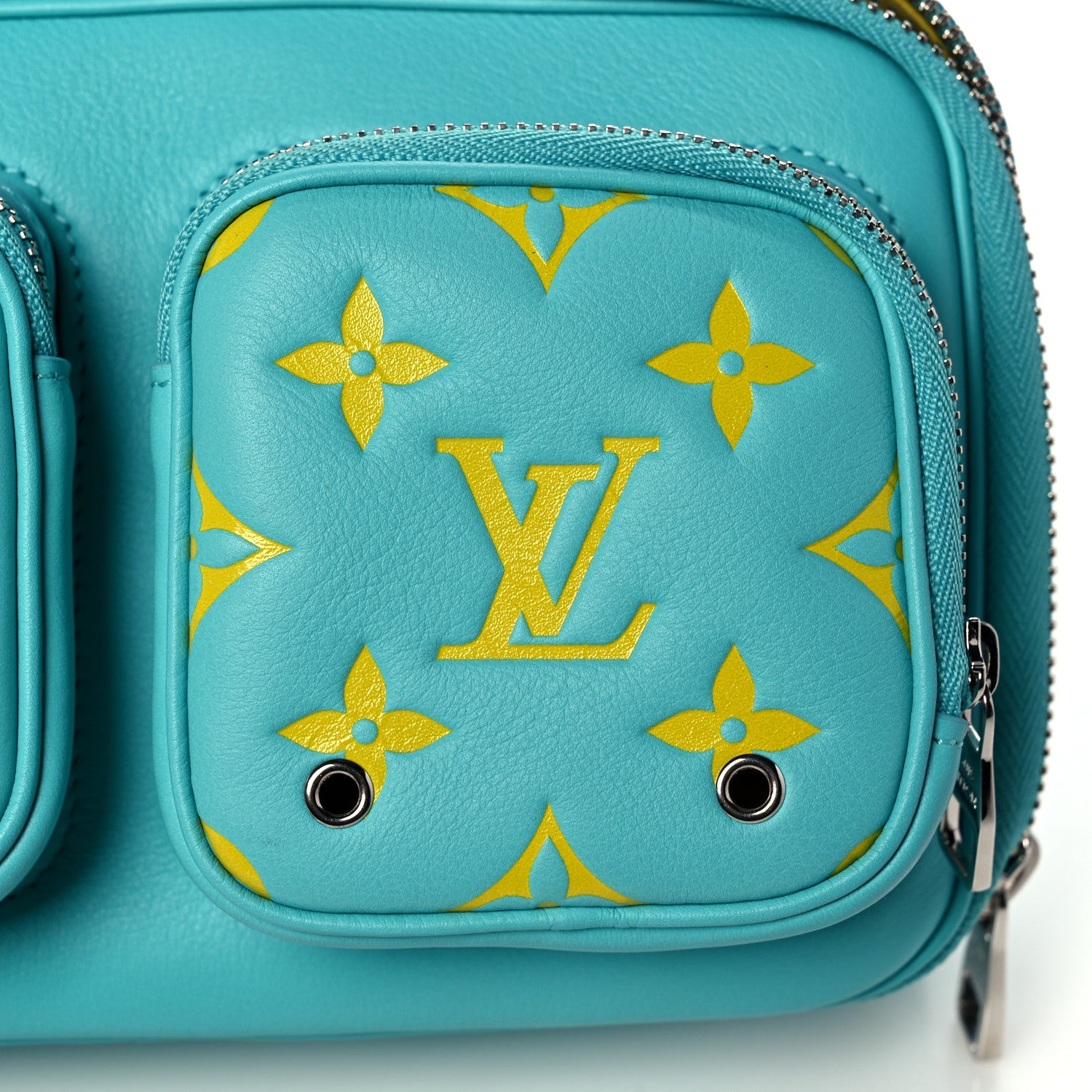 Louis Vuitton Calfskin Embossed Monogram Vuittamins Utility Crossbody Menthe Jaune 7 of 9