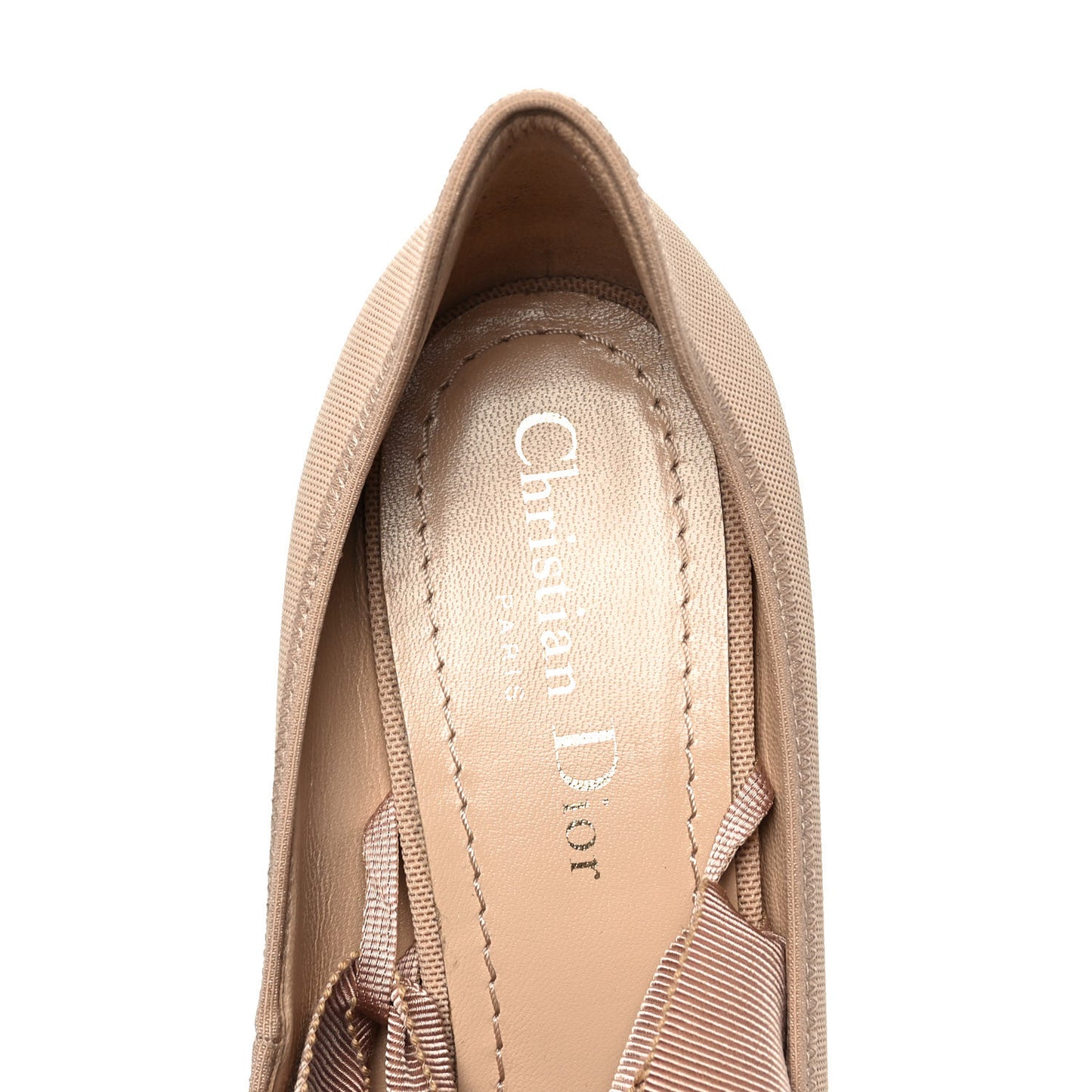 Grosgrain Neoprene Lucite Etoile Pumps 37.5 Nude