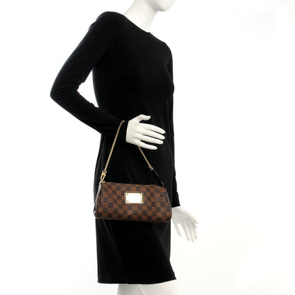 Louis Vuitton Damier Ebene Eva Clutch 2 of 7
