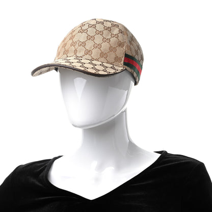 Gucci Monogram Web Baseball Hat M Beige Cocoa 8 of 8
