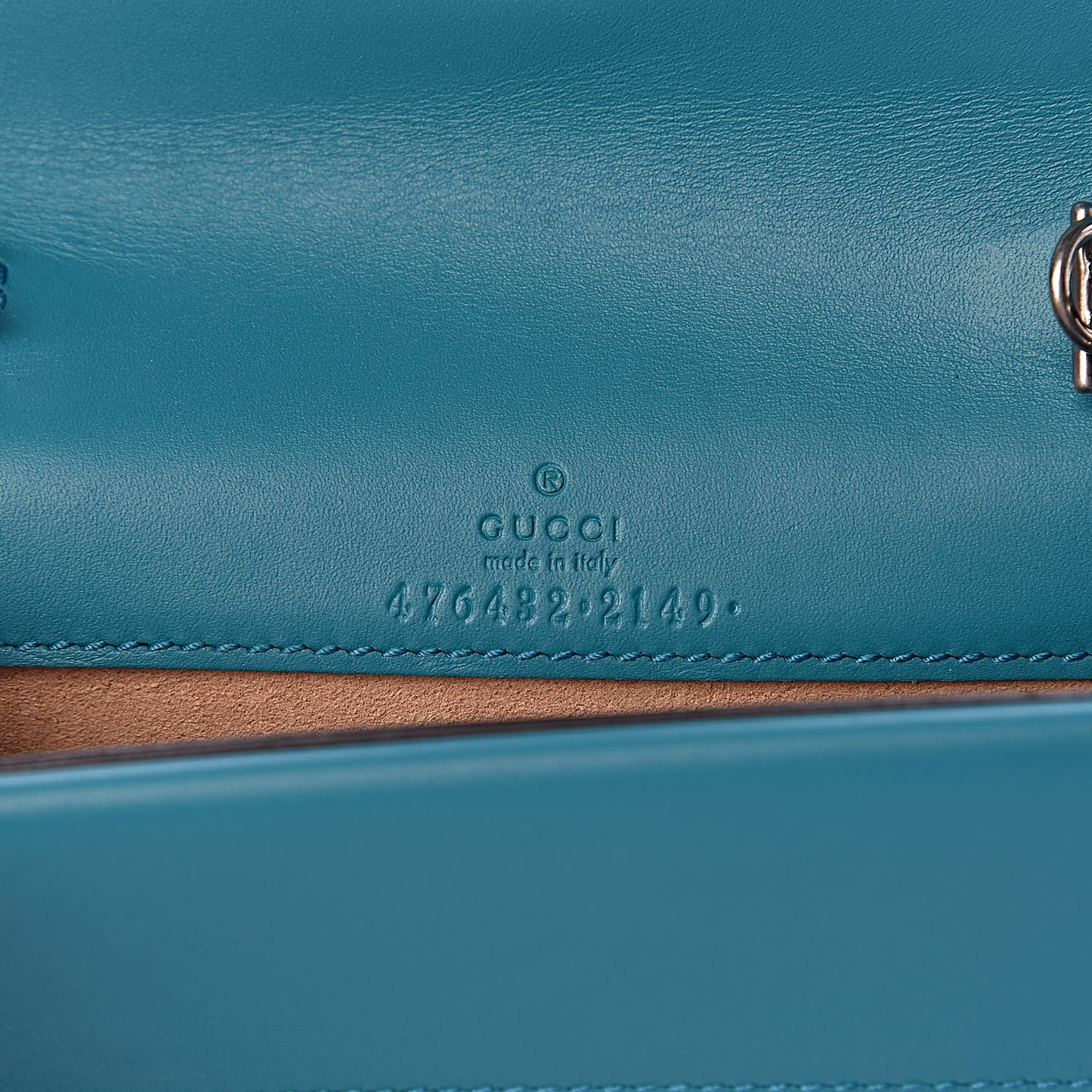 Velvet Super Mini Dionysus Shoulder Bag Pavone Cyan