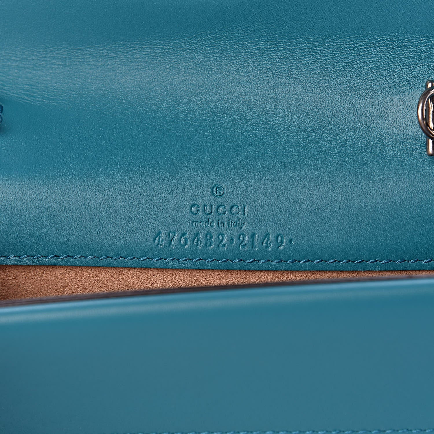 Gucci Velvet Super Mini Dionysus Shoulder Bag Pavone Cyan 6 of 10