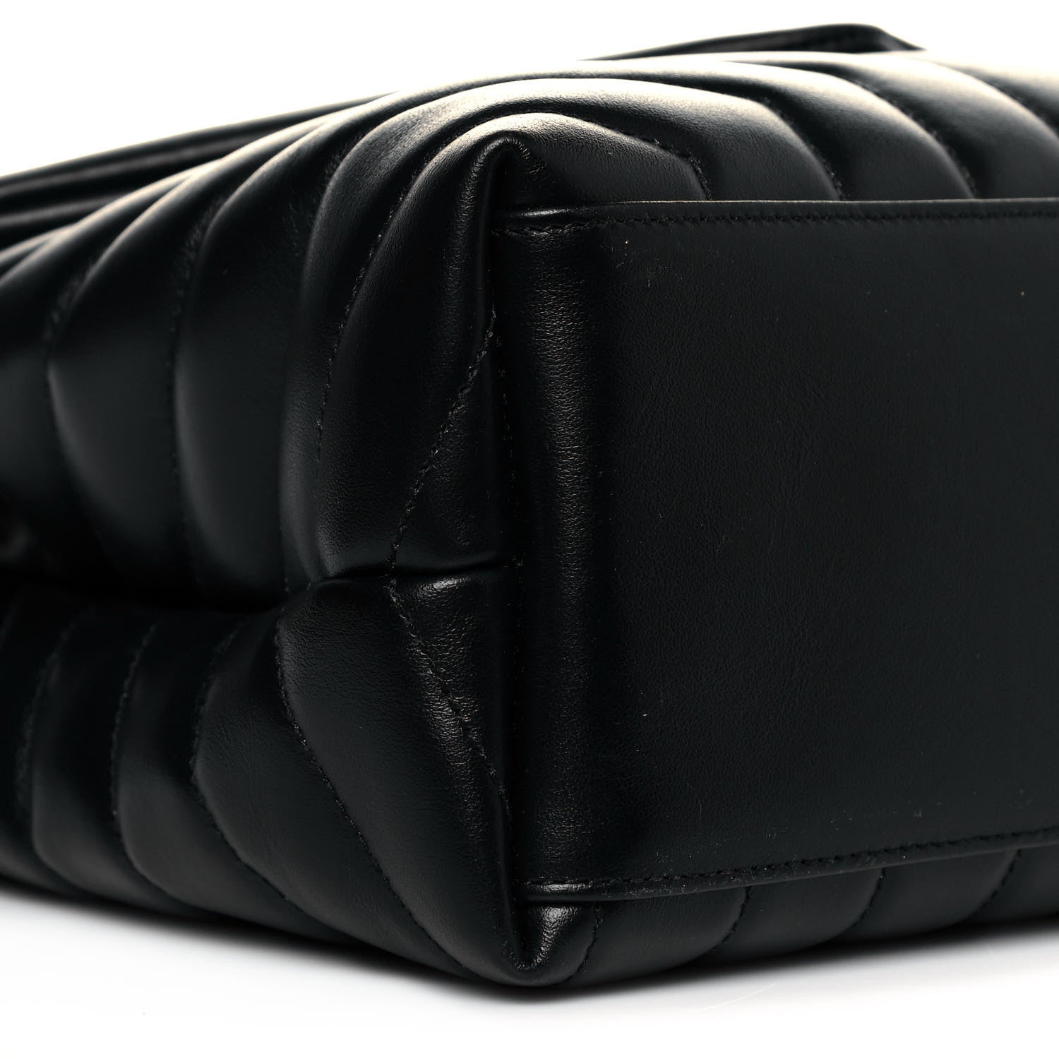 Saint Laurent Calfskin Y Quilted Monogram Medium Loulou Chain Satchel Black 9 of 11