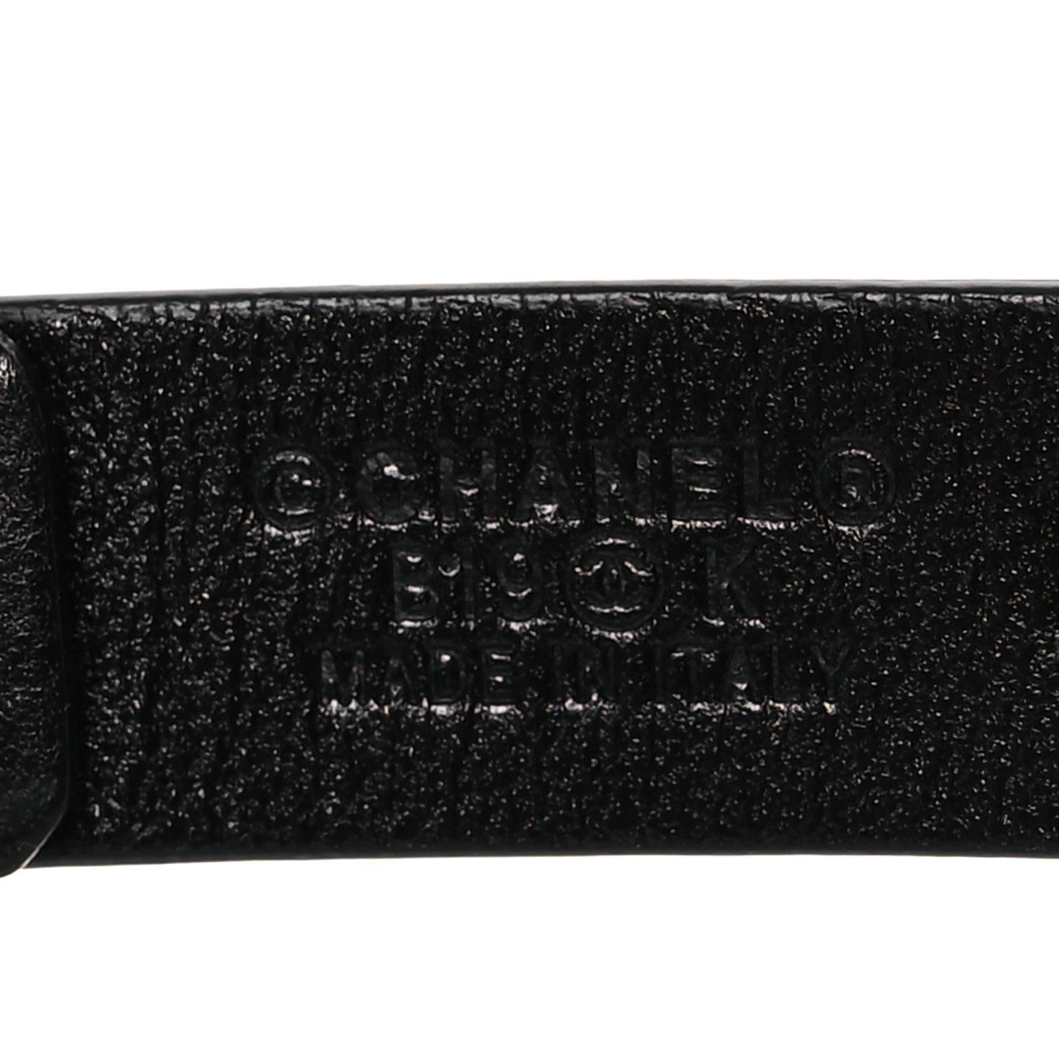 Chanel Lambskin CC Pearl Chain Belt 80 32 Black 5 of 8