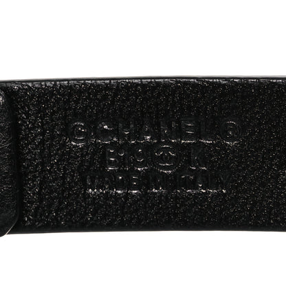 Chanel Lambskin CC Pearl Chain Belt 80 32 Black 5 of 8