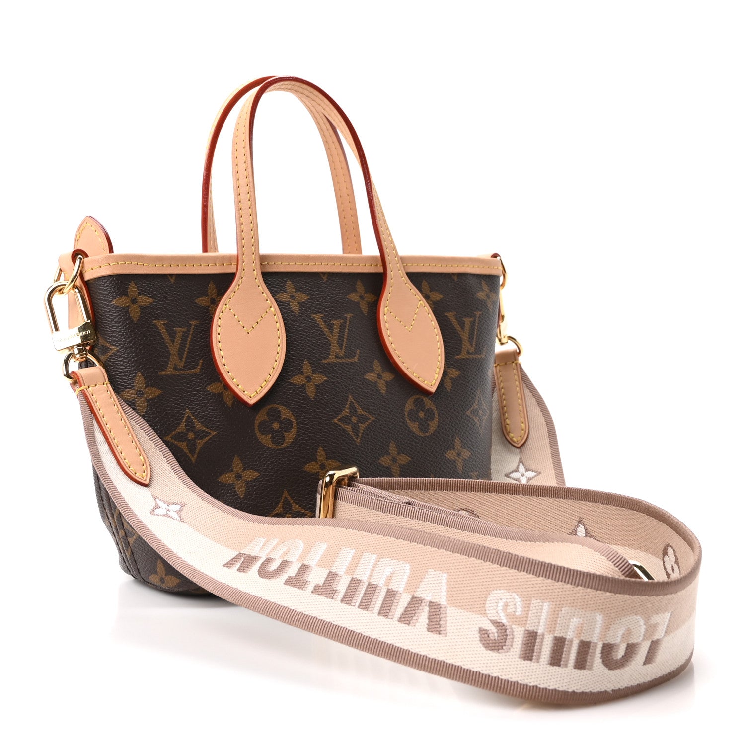 Louis Vuitton Monogram Neverfull BB Beige 3 of 10