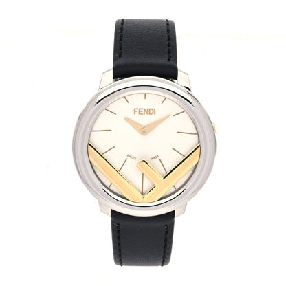 Fendi Stainless Steel Calfskin 36mm Run Away Quartz Watch 1 of 5