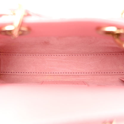 Christian Dior Metallic Lambskin Cannage Micro Lady D-Joy Pink 5 of 11