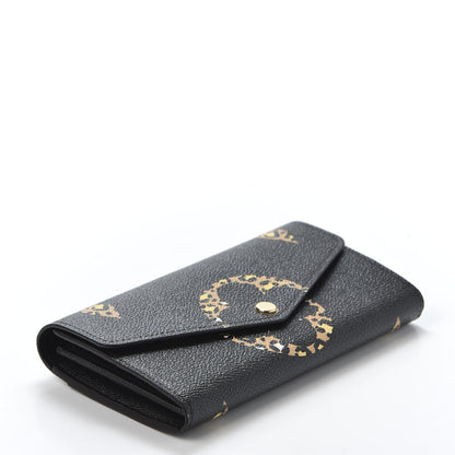 Louis Vuitton Monogram Giant Jungle Sarah Wallet Black 3 of 9