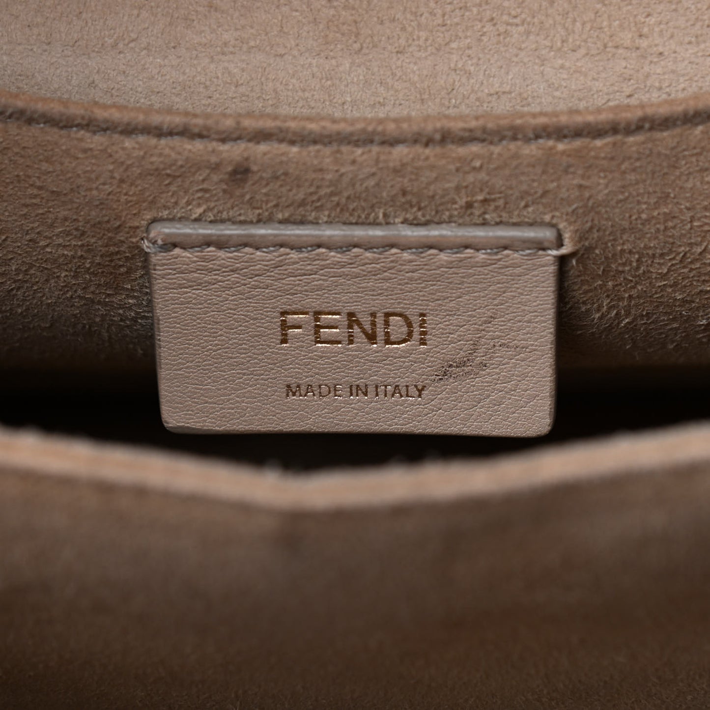 Vitello Liberty FF 1974 Embossed Kan I Shoulder Bag Camelia