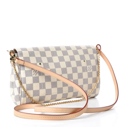 Louis Vuitton Damier Azur Favorite MM 3 of 9