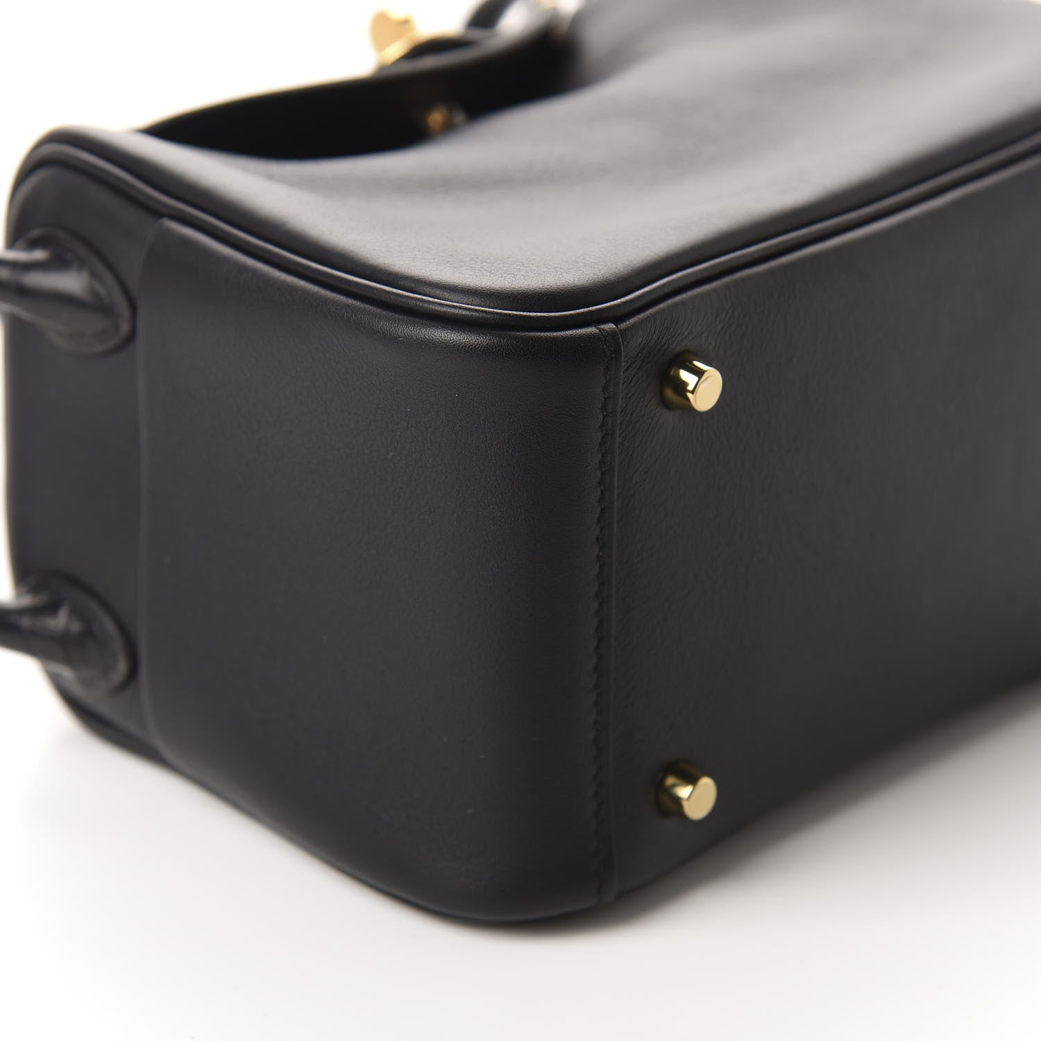 Hermes Swift Matte Alligator Mini Touch Lindy 20 Black 6 of 11