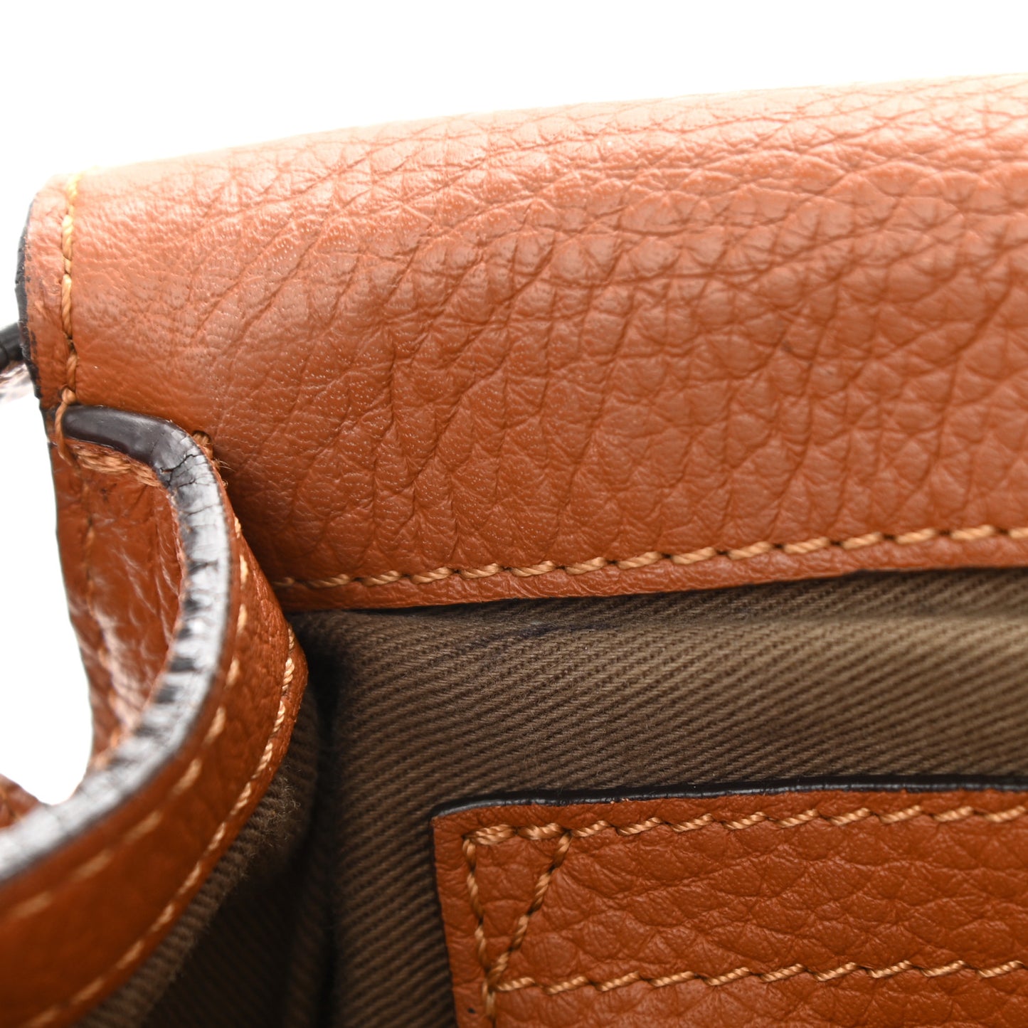Calfskin Mini Marcie Round Crossbody Bag Nut