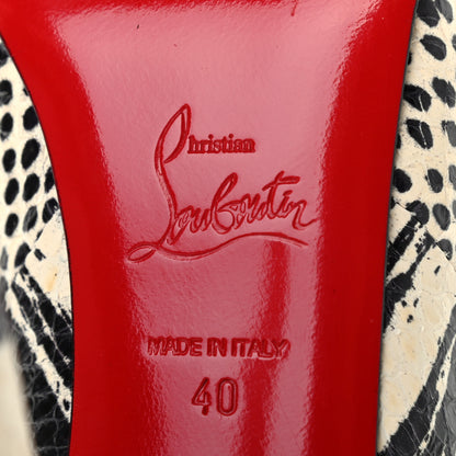 Christian Louboutin Snakeskin Watersnake Printed Nappa Pumps 40 6 of 9
