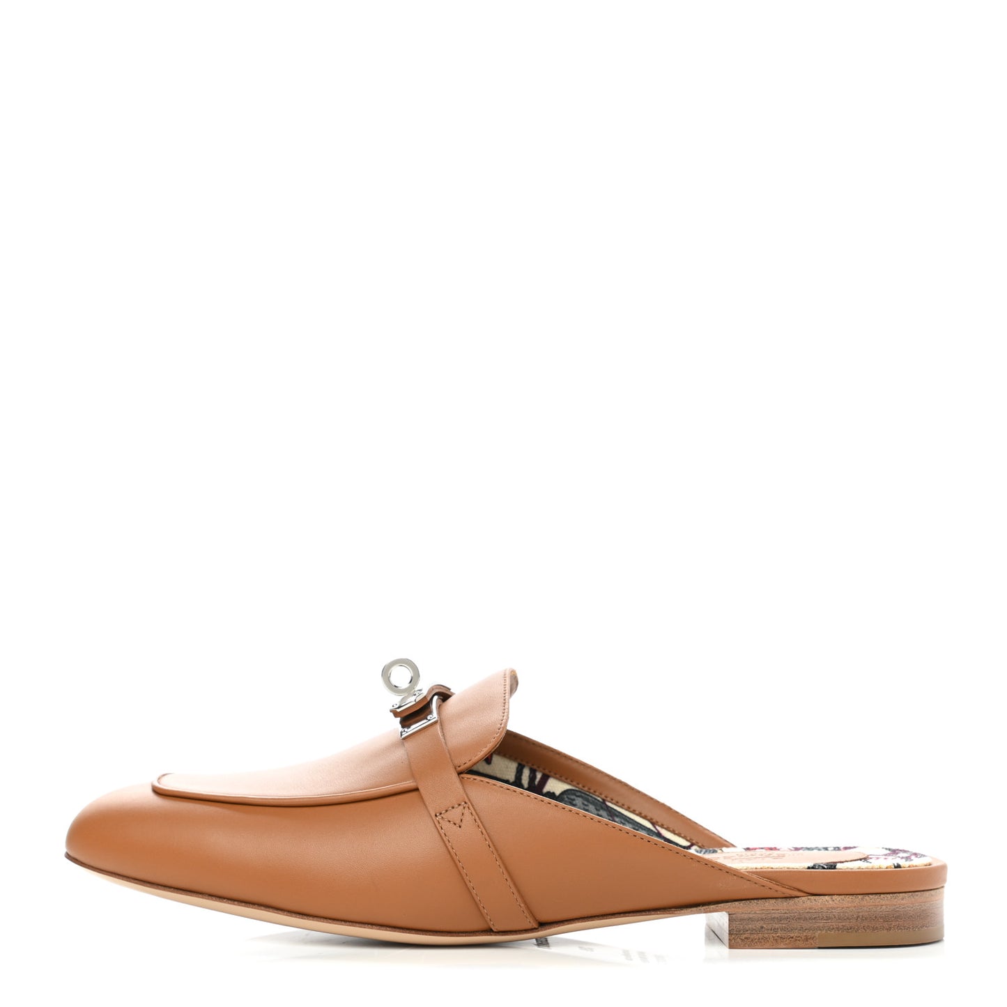 Cotton Canvas Calfskin Oz Mules 39 Naturel Beige Dore