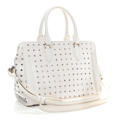 Alexander McQueen Calfskin Studded Padlock Tote White 3 of 14