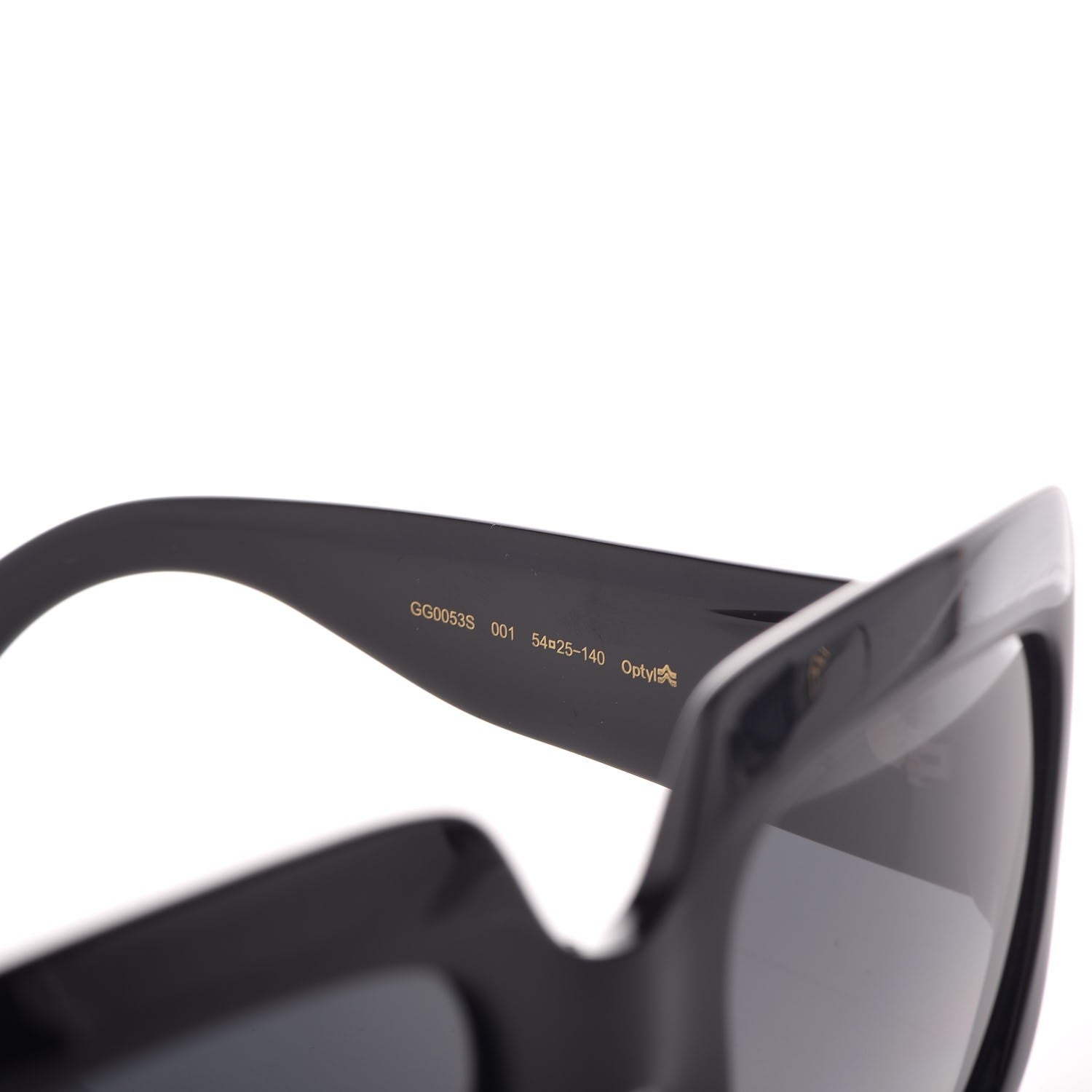 Gucci Acetate Square Frame Sunglasses GG0053S Black 5 of 8
